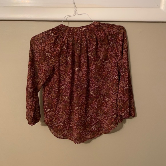 Embroidered Tie Detail Top - Picture 4 of 4